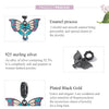 S925 Sterling Silver Silver Artistic Butterfly Pendant DIY Bracelet Necklace Accessories