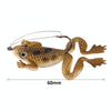 HENGJIA FO100 10pcs Anti-Hanging Bottom Floating Frog Black Fish Fake Bait Thunder Frog Bait, Size: 6cm 5g(Dark Green)