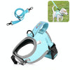 FunAdd Reflective Dog Harness, Breathable Nylon Vest, Small, Blue