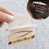 Fashion Jewelry Hairpins Clips Plated Women Pearl Hair Clips Bridal Headdress(7)