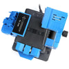 Electric Household Knife Sharpener Scissors Fruit Knife Drill Bit Sharpener(Blue US Plug)