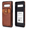 For Samsung Galaxy S10 Soft Skin Leather Wallet Bag Phone Case(Brown)