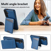 For Samsung Galaxy S24+ 5G Skin Feel Detachable Card Bag Magsafe Phone Case(Blue)