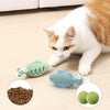 Silicone Catnip Fish Toy, Beige - Treat Dispensing