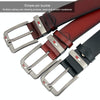 Dandali L8036 Men Casual Antique Pin Buckle Leather Belt Waistband, Length: 115cm (Coffee)