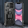 For iPhone 8 & 7 Machine Armor Warrior Shockproof PC + TPU Protective Case(Black)