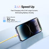 Baseus Discolor Series 2.4A USB to 8 Pin Fast Charging Cable, Cable Length:1m(Yellow)