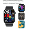 E500 1.83 inch HD Square Screen TPU Watch Strap Smart Watch Supports ECG Monitoring / Non-invasive Blood Sugar(Blue)