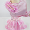 Purple Rose Dog/Cat Dress, Size L - Breathable Summer Pet Clothes