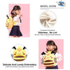 Kids 3D Animal Velvet Backpacks Children Cartoon Kindergarten Toys Gifts School Bags(Giraffe)