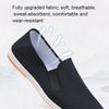 Men Spring and Summer Breathable Slip-on Canvas Breathable Non-slip Work Shoes, Size: 38(Black -bottom)