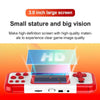 A12 3.0-Inch HD Colorful Screen Retro Handheld Game Console With 666 Built-In Games, Model: Single White Red
