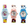 JNEW A335-86195 Children Cute Cartoon Waterproof Time Cognitive Quartz Watch(Girl And Cat (Blue))