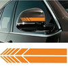 10 PCS Simple Rearview Mirror Car Stickers Rearview Mirror Personality Scratches Reflective Car Stickers(Yellow)