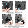 6 in 1 360 Phone Clamp Adjustable Body Mount Belt Chest Strap with Mount & Screw(Grey)