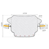 SUITU R-3945 Car Winter Front Glass Snow Shield Defrost Sunshade Thickened Car Clothing, Style: 5 Magnets With Earmuffs