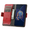 For Asus Zenfone 8 Flip CaseNeo Business Splicing Dual Magnetic Buckle Horizontal Flip PU Leather Case with Holder & Card Slots & Wallet(Red)