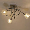 15W G9 3-heads Ceiling Lamp Living Room Dining Room Bedroom Crystal Glass Lamps Chandelier without Light Source