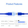 USB 3.0 Male To Female Computer Mouse Keyboard USB Extension Cable, Size: 3m(Blue)