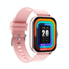 GT20 1.69 inch TFT Screen IP67 Waterproof Smart Watch, Support Music Control / Bluetooth Call / Heart Rate Monitoring / Blood Pressure Monitoring, Style:Silicone Strap(Pink)