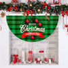 Cartoon Printed Outdoor Fan-shaped Hanging Flag Christmas Decorations, Style: Deer Cart