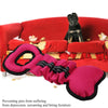 Dog Bite Tug Toy - Durable Oxford Cloth (Rose Red)