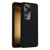 For Samsung Galaxy S23+ 5G Nano Lens Cover Liquid Silicone Phone Case(Black)