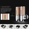 Triple Hotel Shower Manual Dispenser Wall Mounted Washing Liquid Shampoo Soap Bottle, Capacity: 1200ml (Stainless Steel)