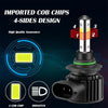 F8 9006 2 PCS 22W 3000LM 6000K Four Side DOB LED Headlight Fog Light Bulbs High Beam Conversion Kit DC 9-32V