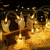 Warm White 1.5m 10LEDs LED Halloween Cartoon Atmosphere Decorative Light String(Transparent Big Ghost)