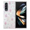 For Samsung Galaxy Z Fold4 Shell Texture Flower Pattern Protective Phone Case(Floral)