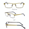 Progressive Multifocal Presbyopic Glasses Anti-blue Light Mobile Phone Glasses, Degree: +300(Wine Red)