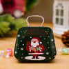 Christmas Decorations Handbag-shaped Candy Box Children Gift Iron Box(C)