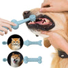 Silicone Pet Toothbrush Set (Blue) - Cat & Dog Teeth Cleaning