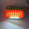 2 PCS 12V 12LED Car Oval Side Lamp(Red Light)
