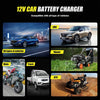 FOXSUR Cars Motorcycles 12V Lithium Cattery Charger With Battery Detection(AU Plug)