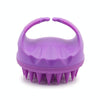 Round Hair Washing Brush Silicone Wet & Dry Multipurpose Massage Brush(Purple)