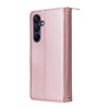 For Samsung Galaxy A16 Nine-card Slots Zipper Wallet Bag Leather Phone Case(Rose Gold)