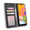 For Galaxy A01 Magnetic Buckle Retro Crazy Horse Texture Horizontal Flip Leather Case with Holder & Card Slots & Photo Frame(Black)