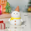 5pcs Christmas Micro Landscape Snowscape Decoration Accessories Christmas Resin Ornament, Style: No.5 Huang Scarf Snowman