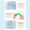 100pcs Pipe+50 Connectors DIY Plastic 4D Straw Building Blocks Joint Funny Development Toys