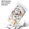 For Alcatel 1L (2021) Coloured Drawing Cross Texture Horizontal Flip PU Leather Case with Holder & Card Slots & Wallet & Lanyard(Big Cat Holding Kitten)