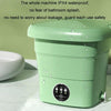 4.5L Mini Portable Folding Household Washing Machine Underwear Washer, Color: Warm Yellow(EU Plug)