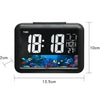 Color Screen Children Electronic Alarm Clock LCD Bedside Alarm Clock(Black Shell Turtle)