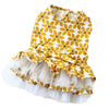 Cotton Pet Princess Skirt, Yellow Maple Leaf, XS - Small Dog/Cat
