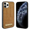 For iPhone 11 VIETAO Alligator Texture PU Phone Case(Brown)