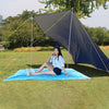 Waterproof Oxford Cloth 420D Oxford Material Camping Picnic Beach Tent Roof Tarp (Size: 215x215cm)(Blue)