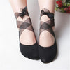 Women Bow Cross Straps Shallow Mouth Socks Sailboat Socks, Size:One Size(Black)