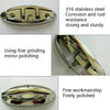 Lifting Cable Bolt 316 Stainless Steel Folding Yacht Splint Lock Bolt, Specification: 6 inch 150mm