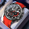 OLEVS 9936 Men Multifunctional Sports Waterproof Quartz Watch(Black)